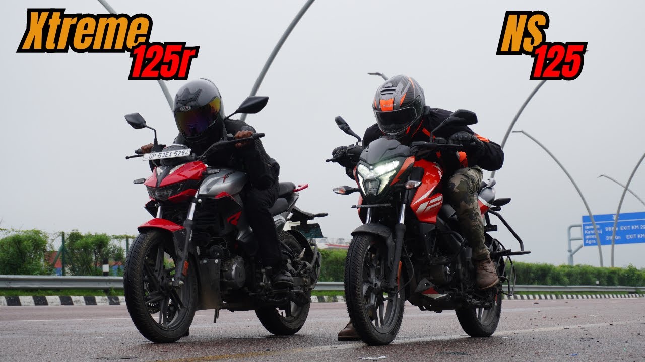 Hero Xtreme 125R vs Pulsar NS125 Drag Race