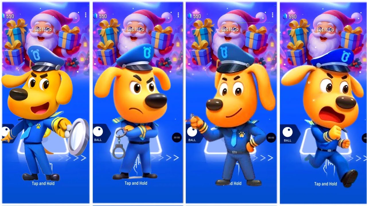 Sheriff Labrador 🔴 Sheriff Papillon 🆚Agente de Policía 🔴 Sheriff Labrador 🎶 Tiles Hop EDM Rush