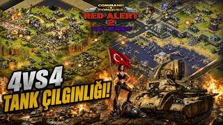 Red Alert 2 Yuri's Revenge | 4vs4 Takım Savaşı! Tank Yağmuru Başladı! screenshot 2