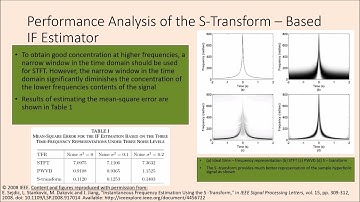 Instantaneous frequency estimation using the S-transform