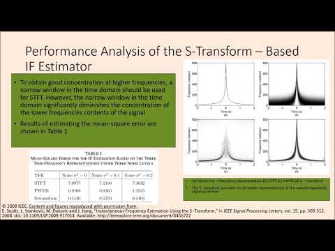 Instantaneous frequency estimation