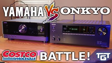 BATTLE OF THE BUDGET ATMOS AV RECEIVERS! | Yamaha RX-V6A V.S. Onkyo TX-NR595 from COSTCO!