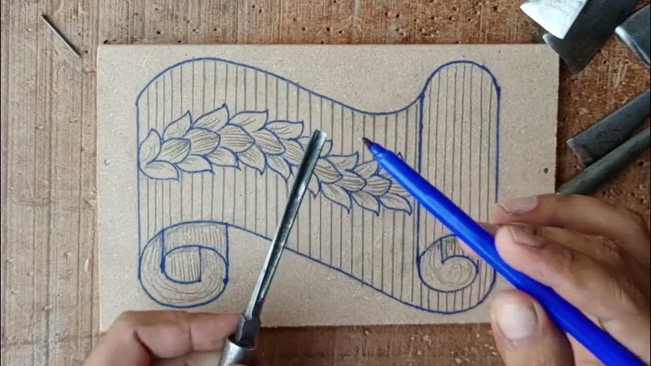 Simple MDF carved Tutorial how to wood carving