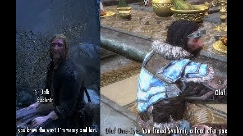 Skyrim: Svaknir and Olaf in Sovngarde