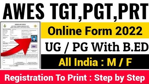 AWES TGT PGT PRT Online Form 2022 Kaise Bhare | How to Fill AWES TGT PGT PRT Online Form 2022