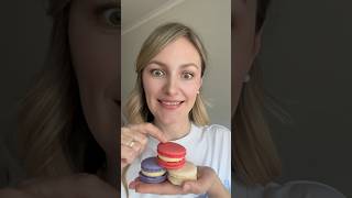 Purple or red macarons? 💜💔 #viral #funny #eating #asmr