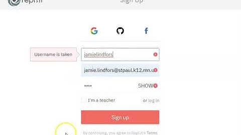 replit create account