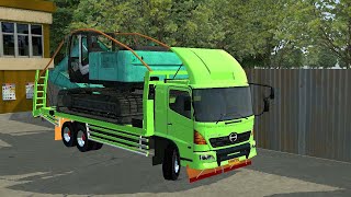 SHARE MOD TRUCK HINO ANGKUT EXCAVATOR||Terbaru.