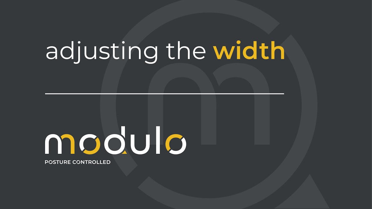 Modulo Riser Recliner Chairs: How to Adjust the Width - YouTube