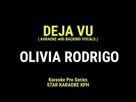Olivia Rodrigo Deja Vu KARAOKE with BACKING VOCALS