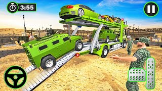 Army Vehicle Car Transporter Truck Simulator Game - Android Gameplay screenshot 5