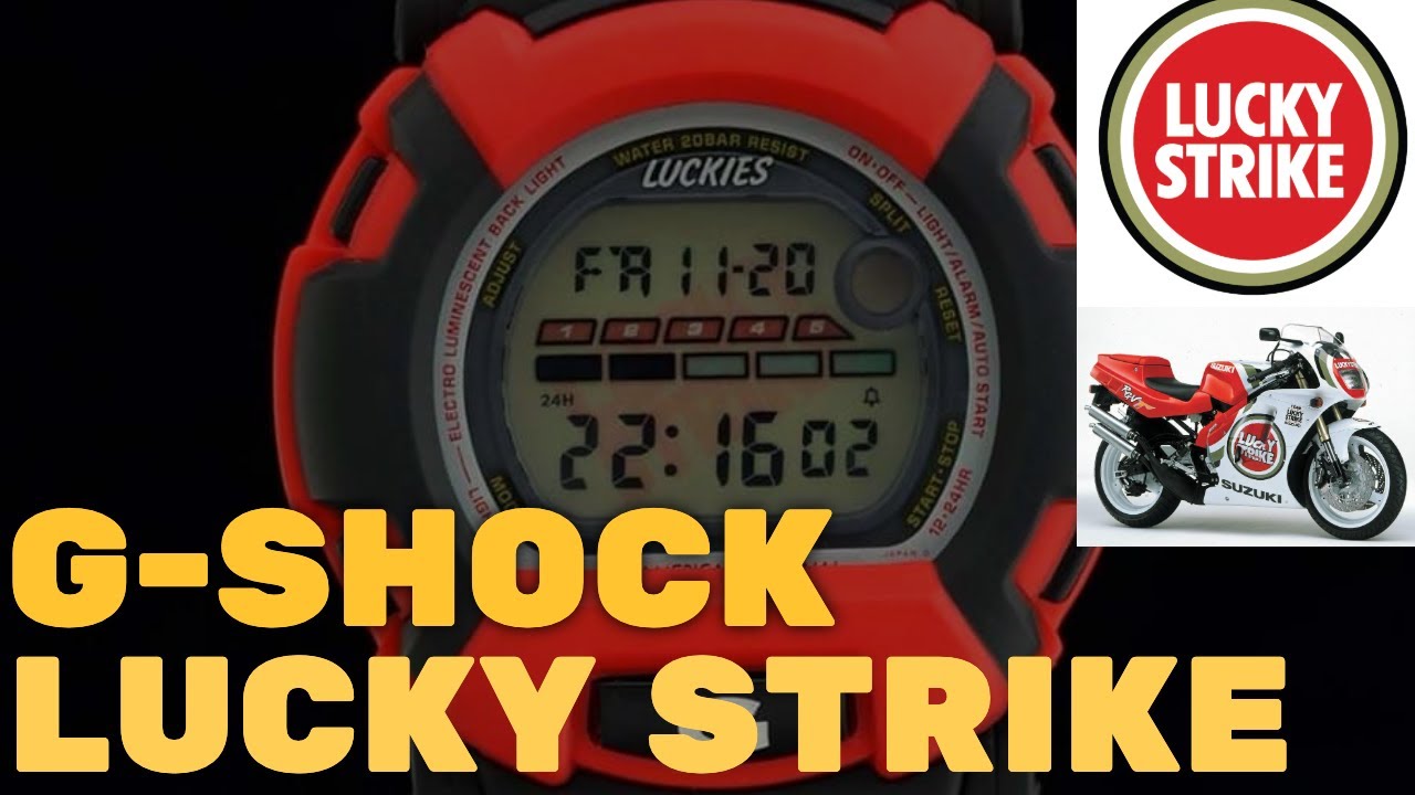 Rare Vintage G-shock Lucky Strike - YouTube
