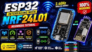 ESP32 Interfacing with NRF24L01 | Wireless Communication Tutorial (Arduino IDE) | Beginner Guide