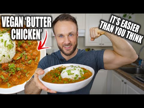 The BEST Vegan Butter Chicken | High Protein + Soy Free Option