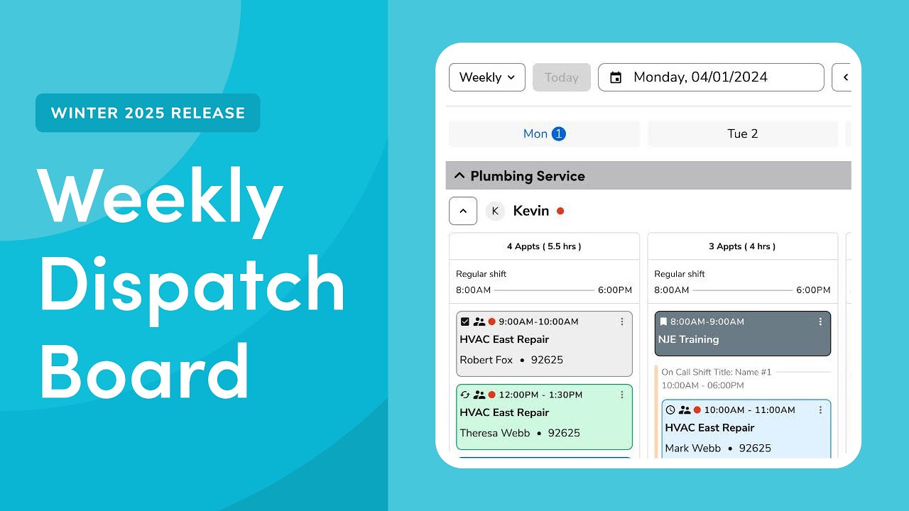 Optimize Large Job Scheduling with Weekly Dispatch Board - YouTube