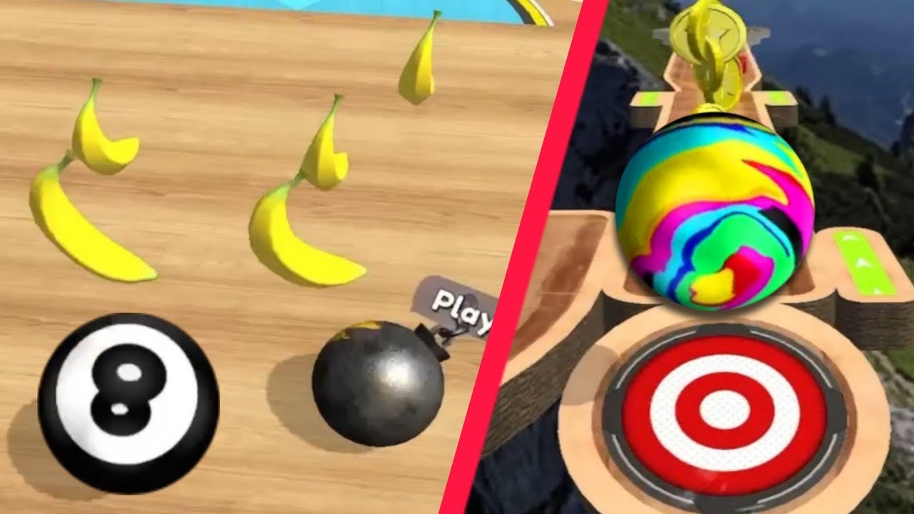 🎱Banana Frenzy🎱 ⭐ 🌈Mystery Portal🌈 ⭐ 👿Portal Run😈 GOING BALLS Speedrun