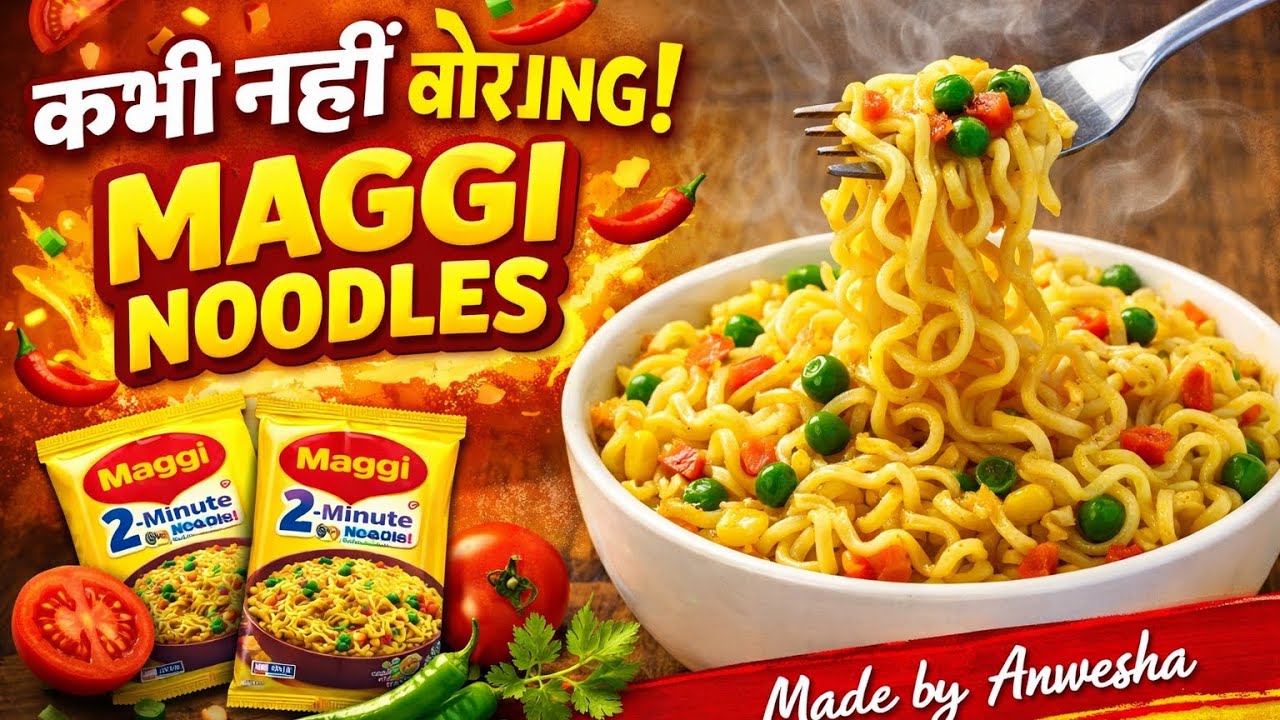 Aaj meine first time Maggie banai 😊😄😄🍲🍜🍝