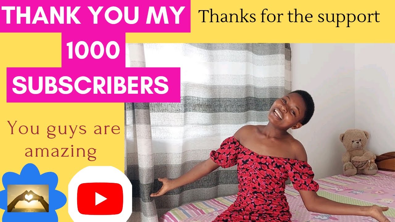 MY 1000 AMAZING SUBSCRIBERS CELEBRATION/THANK YOU ALL/1K SURPRISE - YouTube
