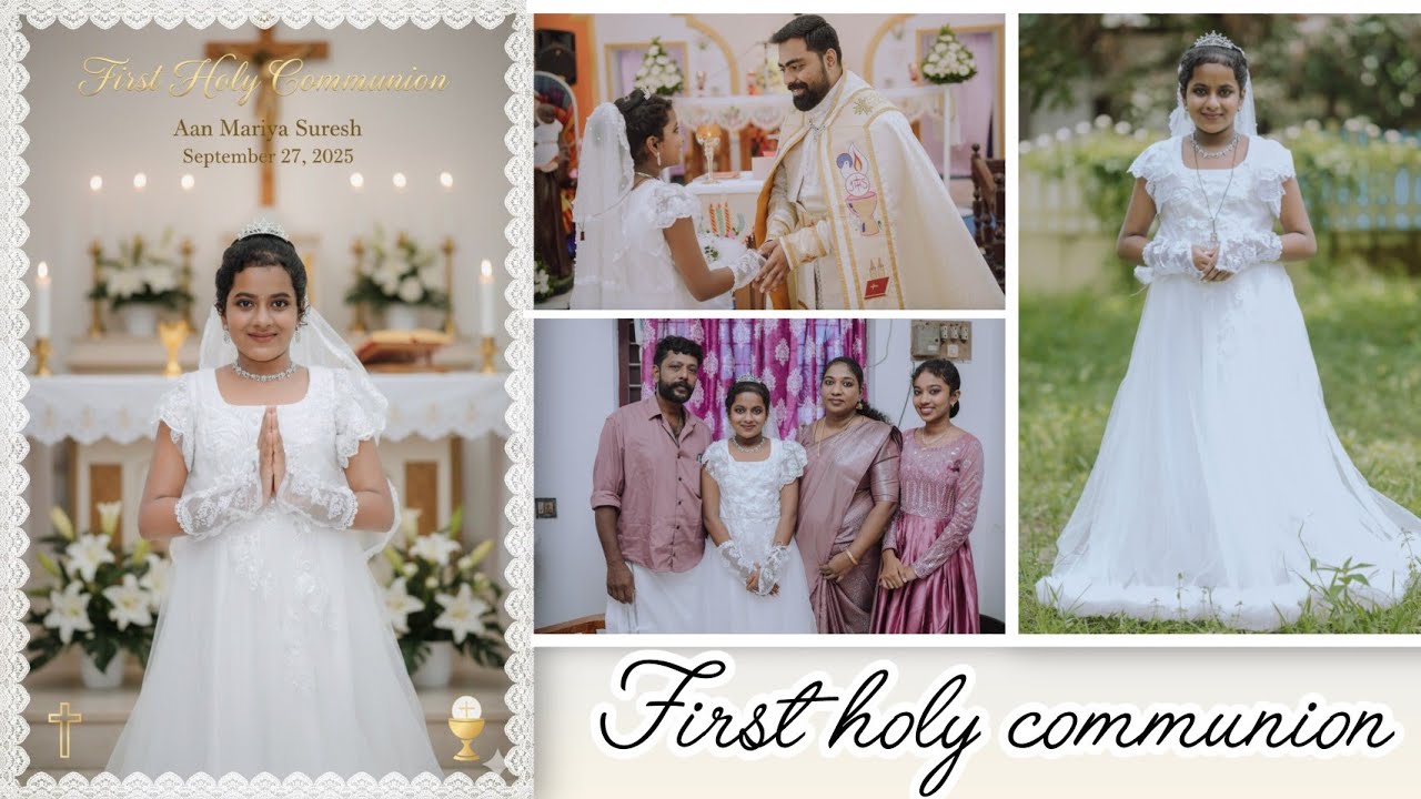 Ammu's 1st holy communion 👼🏼/Annammu creations/Joksi suresh 