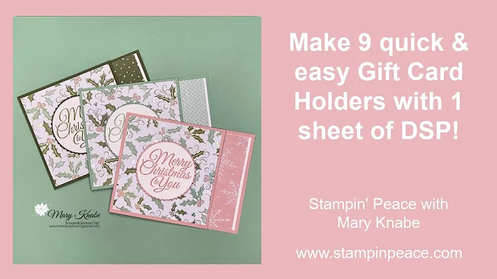 9 Quick & Easy Gift Card Holders