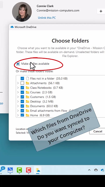 How to control the OneDrive sync #shorts #OneDrive
