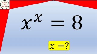 Solving this equation with Lambert's W function (with a short summary at the beginning)