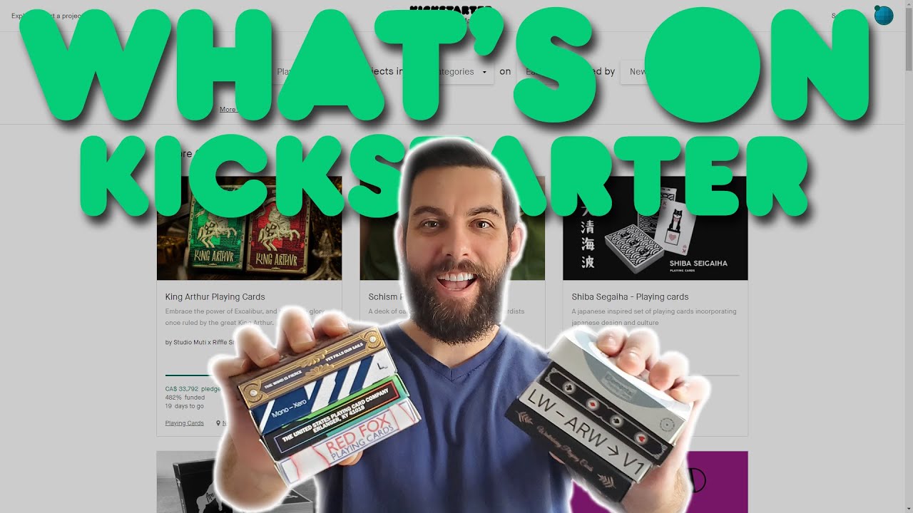 Riffle Shuffle's King Arthur PLAYING CARDS And More On KICKSTARTER!