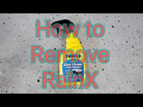 How To Clean Rain X Off Windows