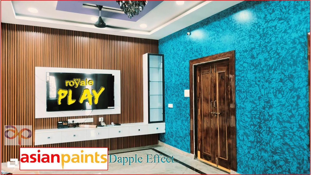 DAPPLE TEXTURE DESIGN ASIAN PAINTS ROYALE PLAY YouTube