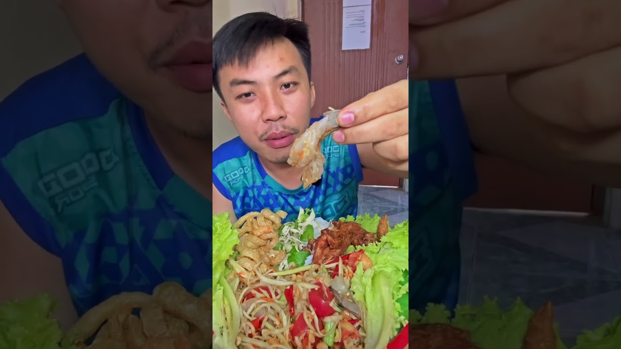 #ตำกุ้งสด 