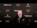 HC Dan Quinn Speaks to the Media the Day After the Loss to the Chiefs | Washington Commanders