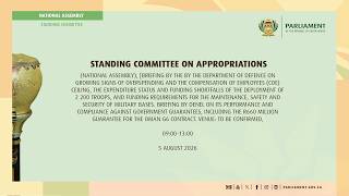 Standing Committee on Appropriations, 5 August 2026