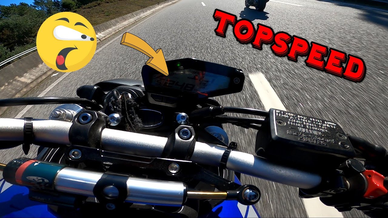 Top Speed Yamaha MT09 SEM GOTA 🤦‍♂️🤣🥵 #gasolina #mt09 #topspeed