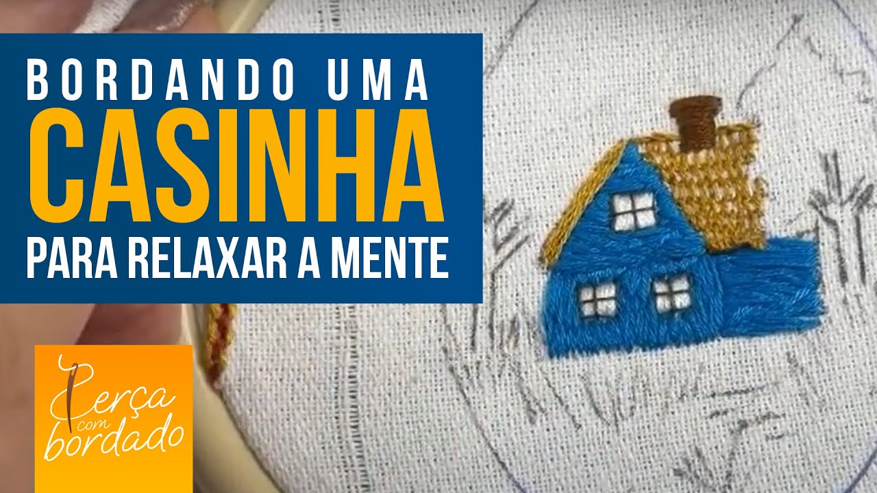 Bordando árvore com os Pontos Correntinha e Nó Francês solto - Terça com Bordado - BEL POSTIGO