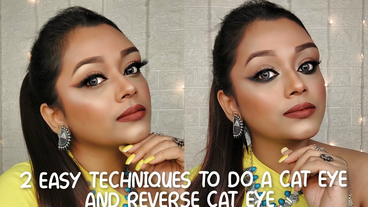 EASY AND SIMPLE CAT EYE TUTORIAL | 5 MIN REVERSE CAT EYE TUTORIAL
