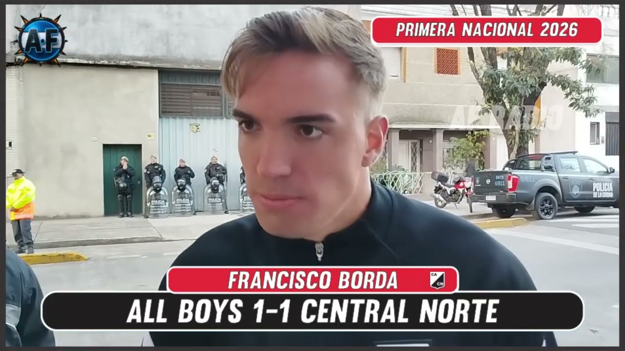 ⚪️⚫️ #AllBoys 1-1 ⚫️⚪️ #CentralNorte🎙️Francisco Borda (CN) #PrimeraNacional