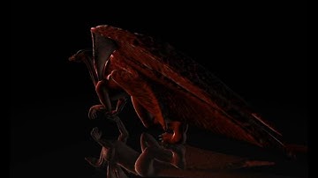 Black Dragon - Modeling, Texturing, Rigging in Blender (WIP 111) Test Render