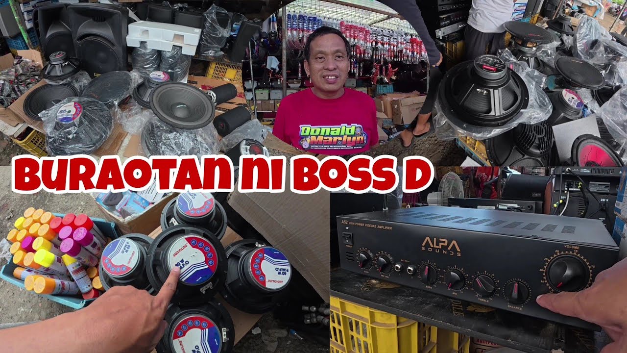 Buraotan ni boss d murang amplifier at speaker | murang bilihan Ng speaker amplifier motor parts 