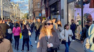 London West End Autumn Walk in Sunset Walking The Street of Central London - Oct 2021 4K R
