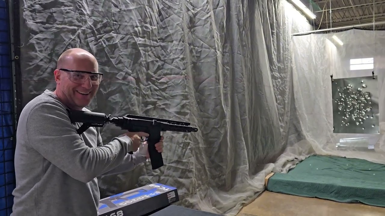 T4E TC68 Full Auto Paintball Marker Shooting