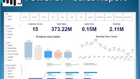 Power BI - How to create Report in Power BI