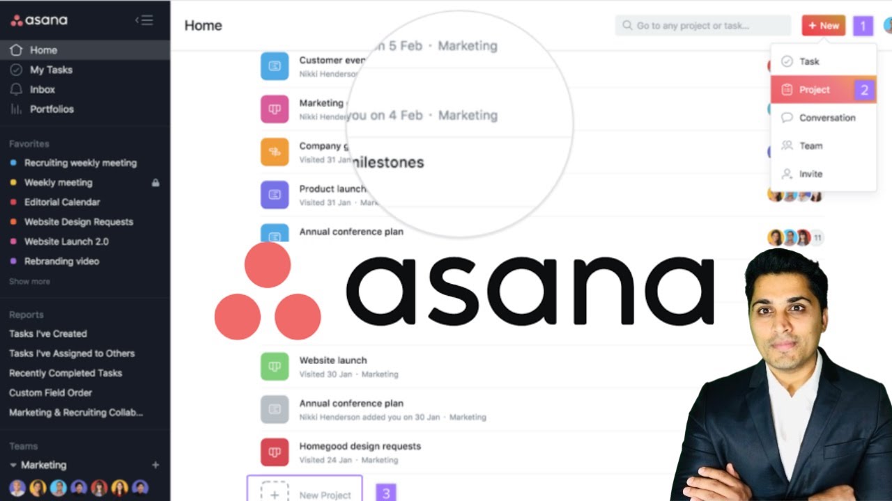 Asana 2025 tutorial Asana for beginners | asana productivity tips | asana boards and tasks