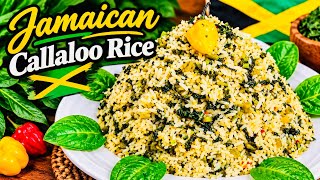 How to Cook Perfectly Seasoned Jamaican Callaloo Rice! 🤤🔥
