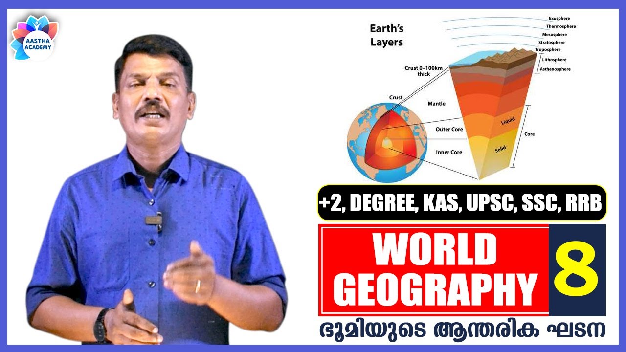 PSC INTERIOR STRUCTURE OF EARTH / KAS | UPSC | SSC | RRB //Ajith Sumeru//Aastha Academy