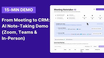From Meeting to CRM: AI Note-Taking Demo for Financial Advisors (Zoom, Teams & In-Person)