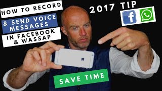 How to record & send voice messages in Whatsapp & Facebook Messenger - time saving tip. screenshot 5