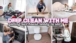 DEEP CLEAN WITH ME // getting our house ready to sell