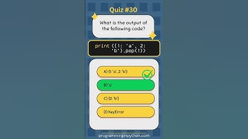Python Quiz 30 - What