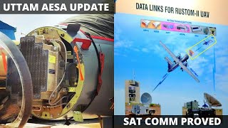 Rustom2 Range 1000Km, Satcom Proved Uttam Aesa Aa Mode Proved