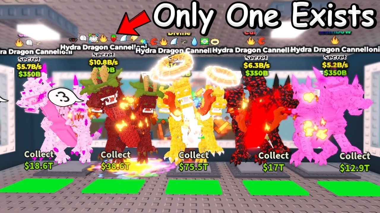 Обмен на самых редких драконов-гидр в Roblox: кража мозговой болезни